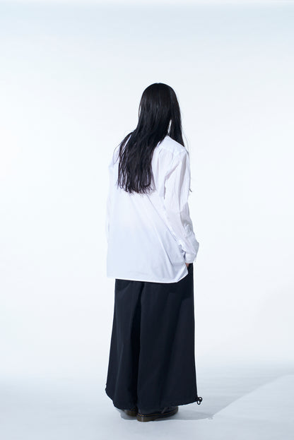 COTTON BROAD CROW EMBROIDERED SHIRT