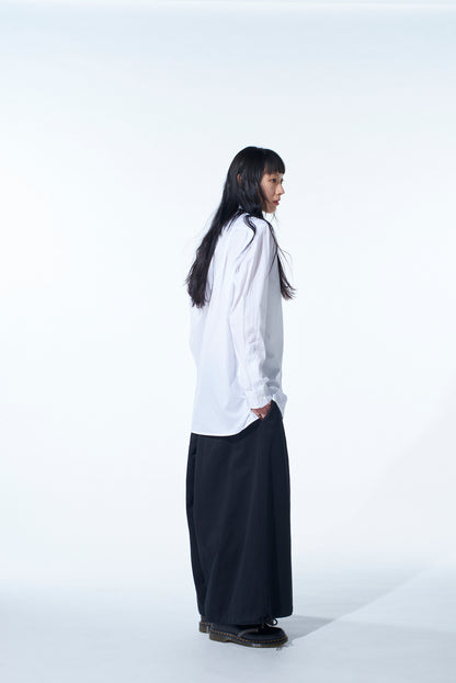 COTTON BROAD CROW EMBROIDERED SHIRT
