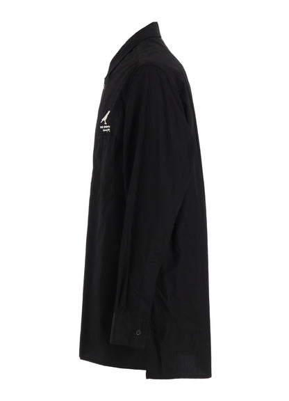 COTTON BROAD CROW EMBROIDERED SHIRT