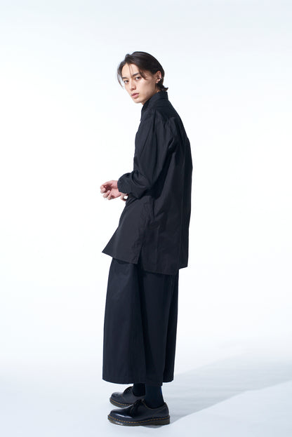 COTTON BROAD CROW EMBROIDERED SHIRT
