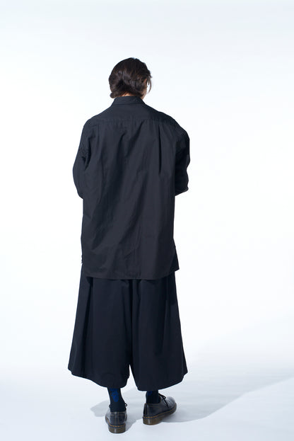 COTTON BROAD CROW EMBROIDERED SHIRT