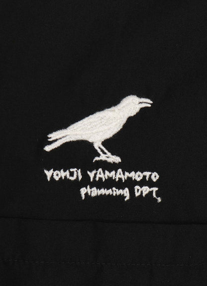 COTTON BROAD CROW EMBROIDERED SHIRT