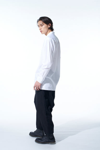 COTTON BROAD「Black is modest」MESSAGE PRINTED SHIRT