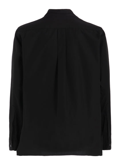 COTTON BROAD「Black is modest」MESSAGE PRINTED SHIRT