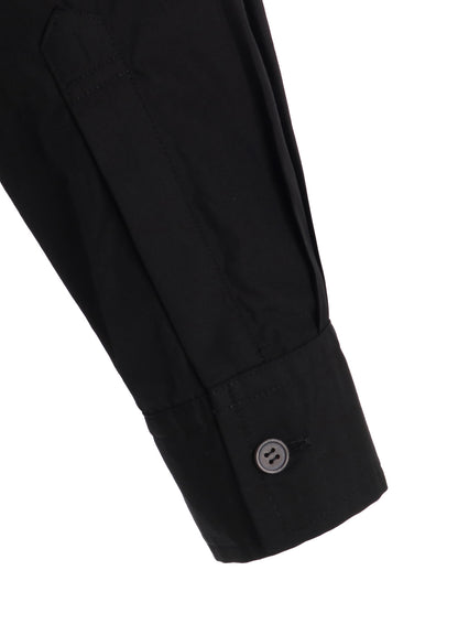 COTTON BROAD「Black is modest」MESSAGE PRINTED SHIRT