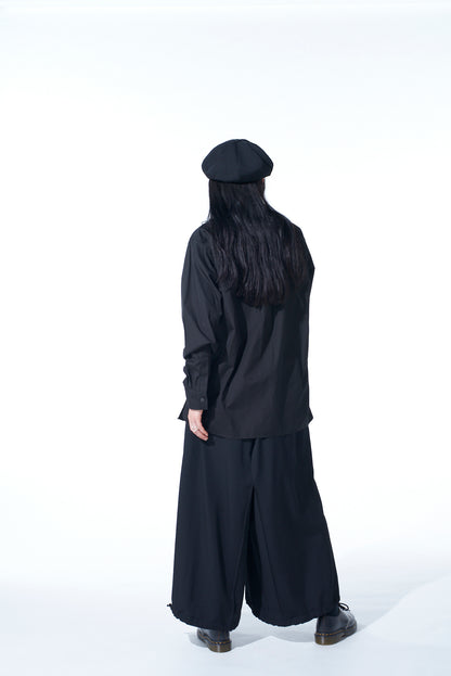 COTTON BROAD「Black is modest」MESSAGE PRINTED SHIRT