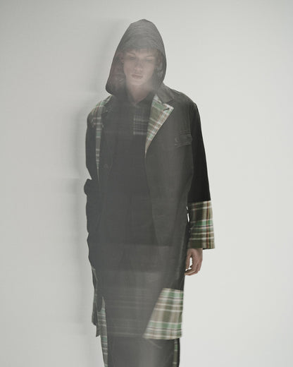 MADRAS CHECK PIGMENT PRINT COAT