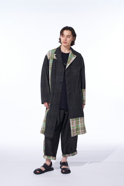 MADRAS CHECK PIGMENT PRINT COAT
