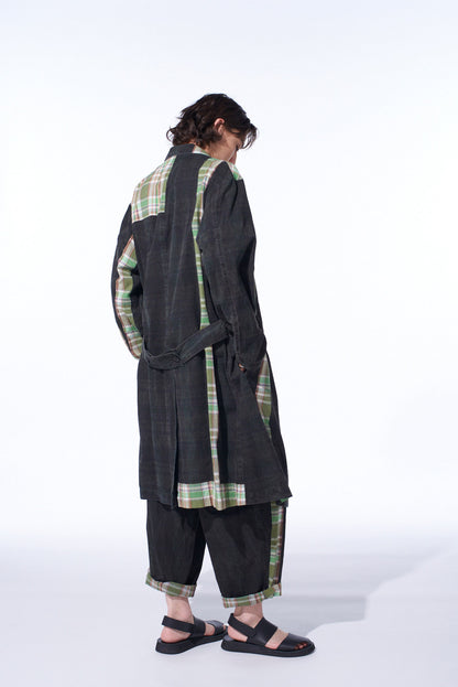 MADRAS CHECK PIGMENT PRINT COAT