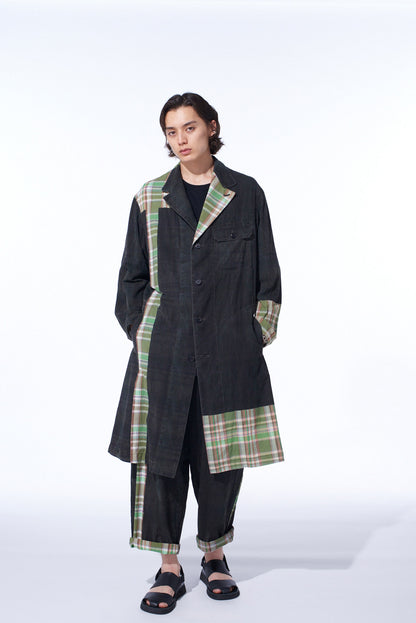 MADRAS CHECK PIGMENT PRINT COAT