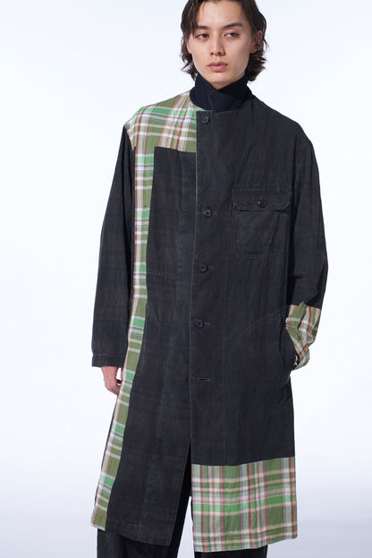 MADRAS CHECK PIGMENT PRINT COAT