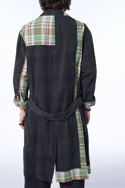 MADRAS CHECK PIGMENT PRINT COAT