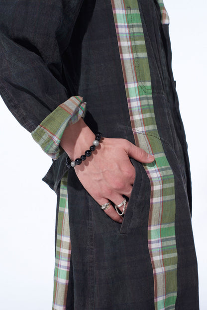 MADRAS CHECK PIGMENT PRINT COAT