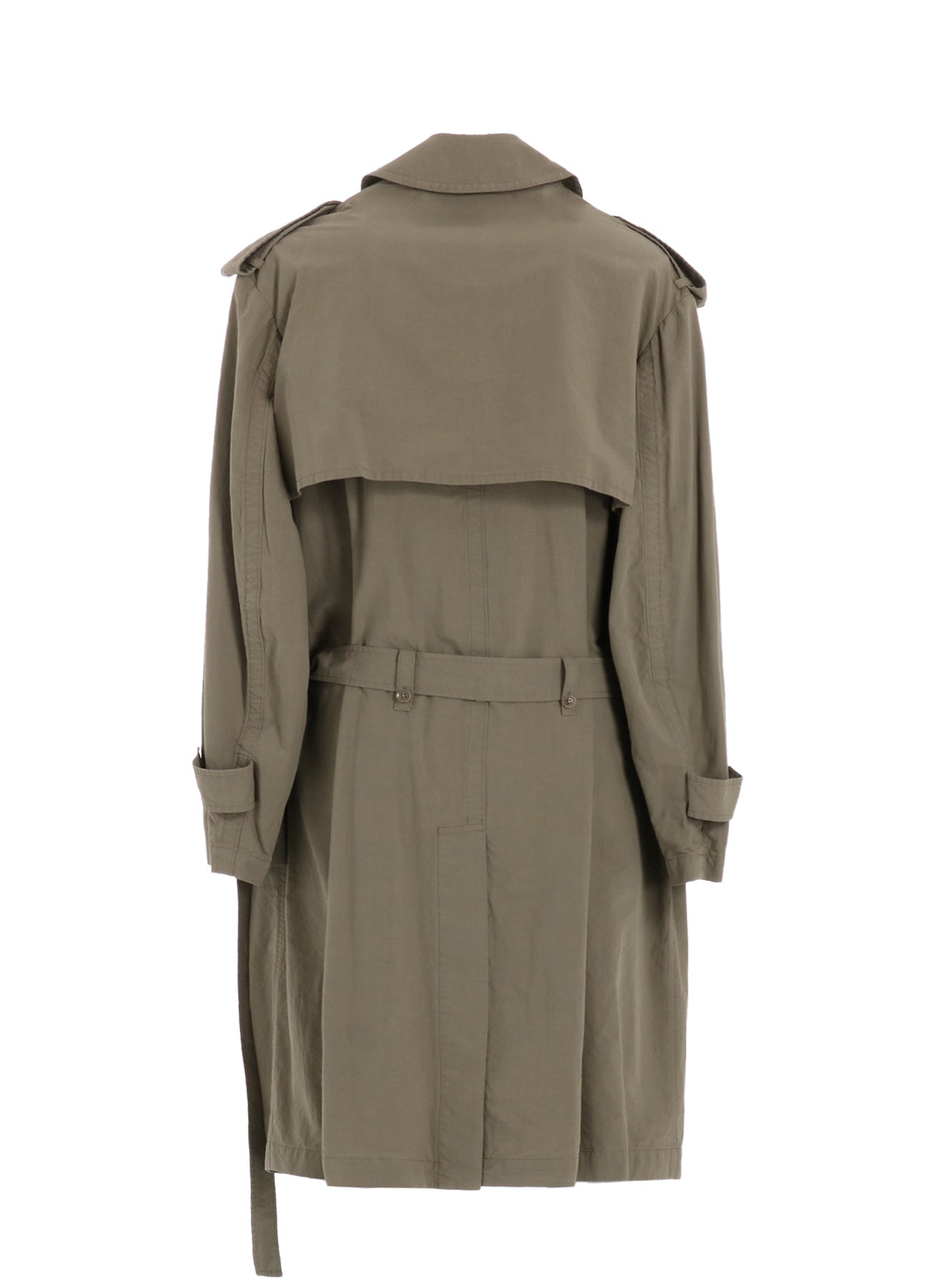 BRUSHED WASHER FINISH BROAD TRENCH COAT