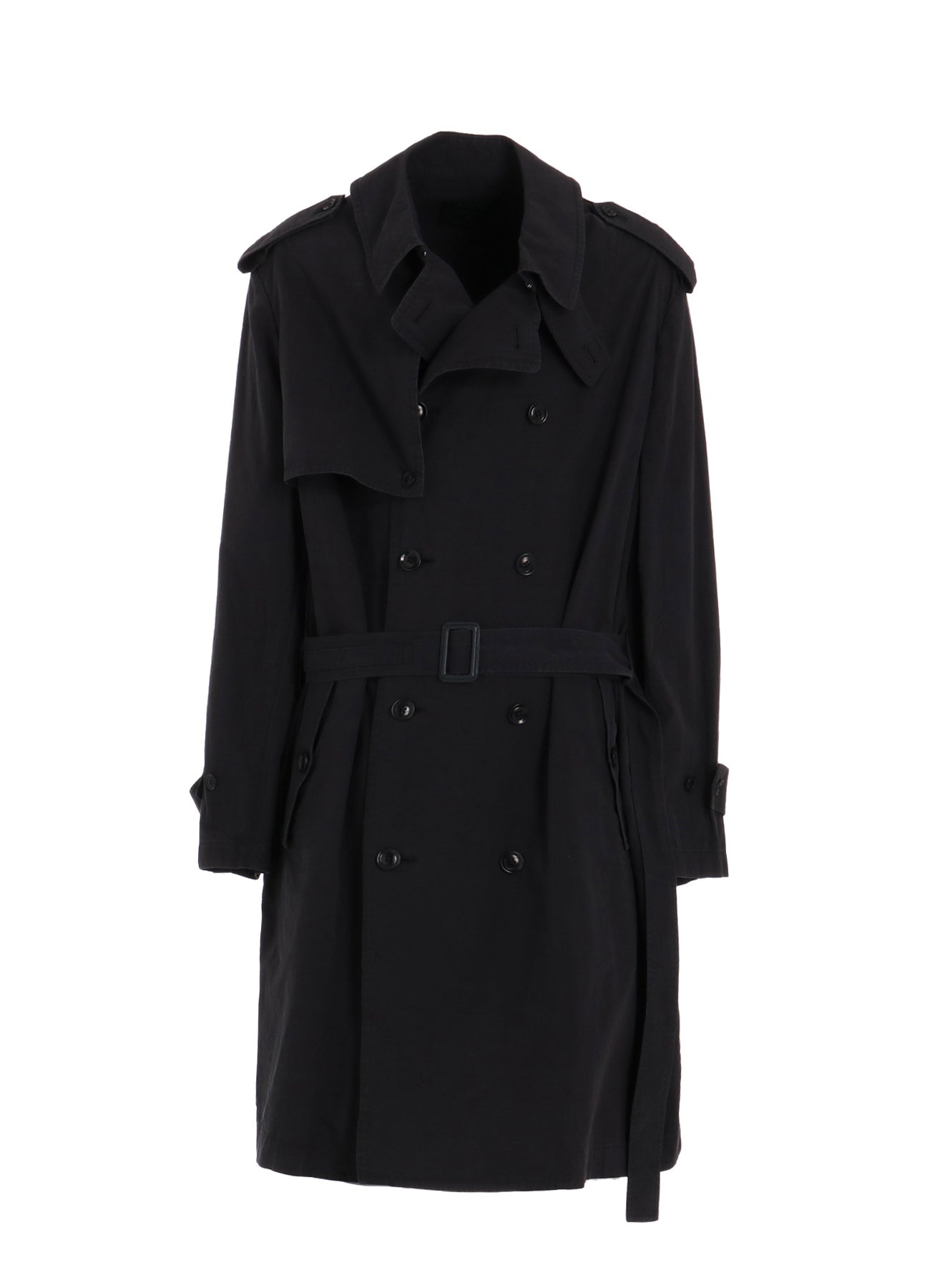 BRUSHED WASHER FINISH BROAD TRENCH COAT