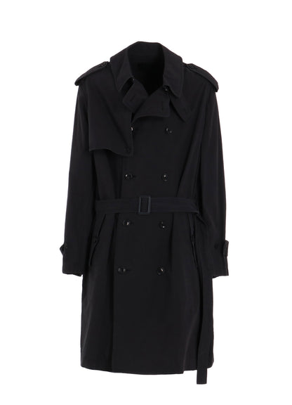 BRUSHED WASHER FINISH BROAD TRENCH COAT