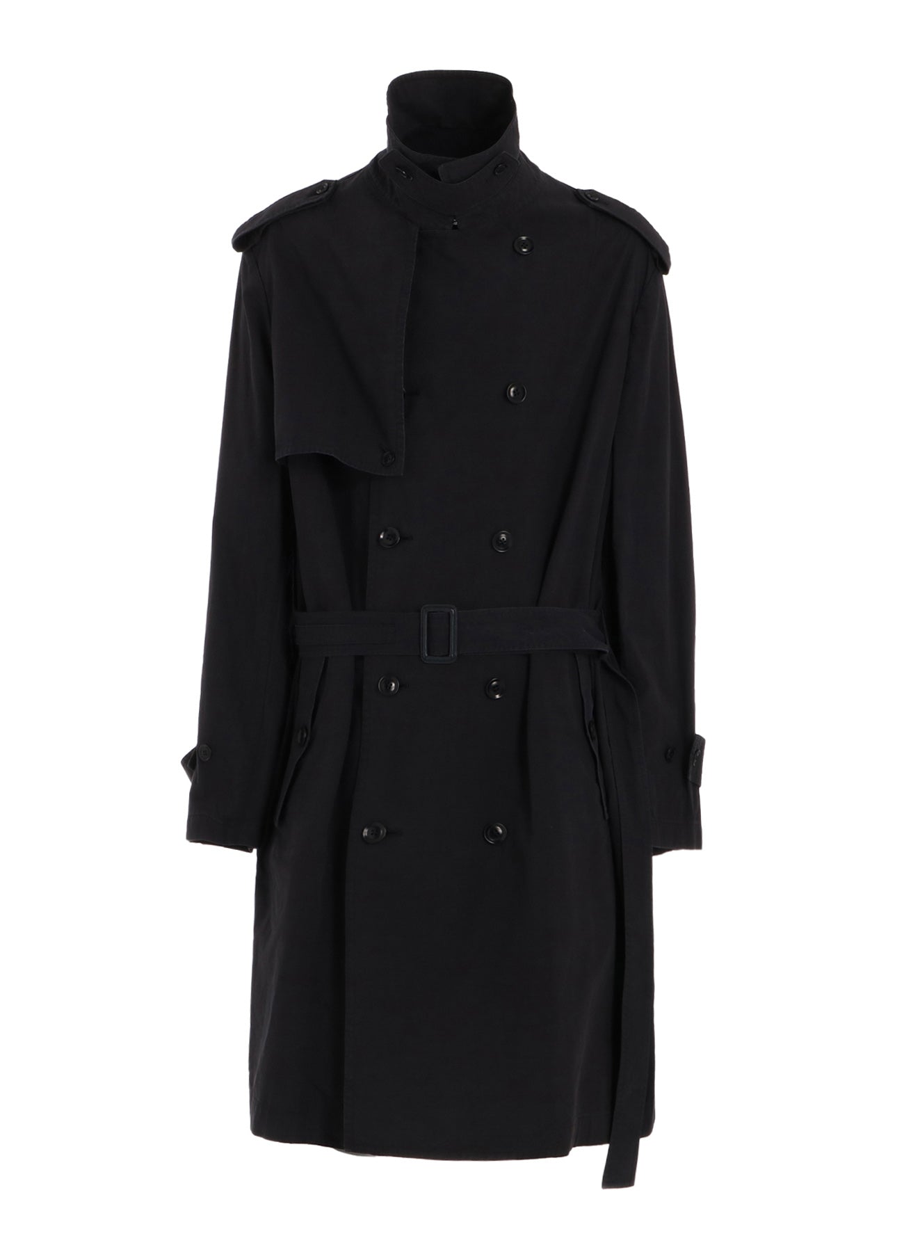 BRUSHED WASHER FINISH BROAD TRENCH COAT
