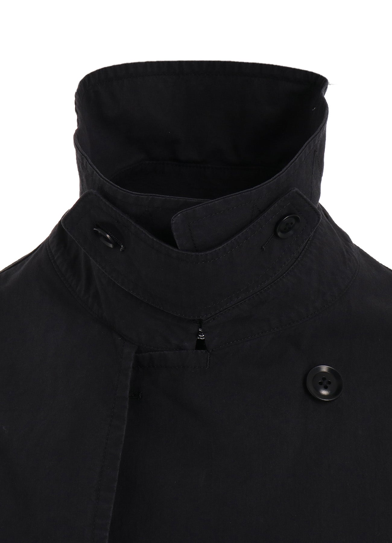 BRUSHED WASHER FINISH BROAD TRENCH COAT