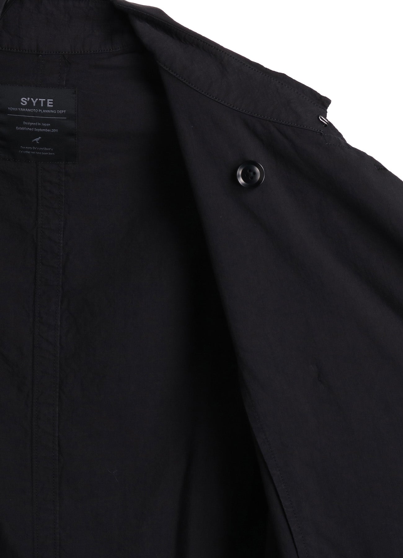 BRUSHED WASHER FINISH BROAD TRENCH COAT