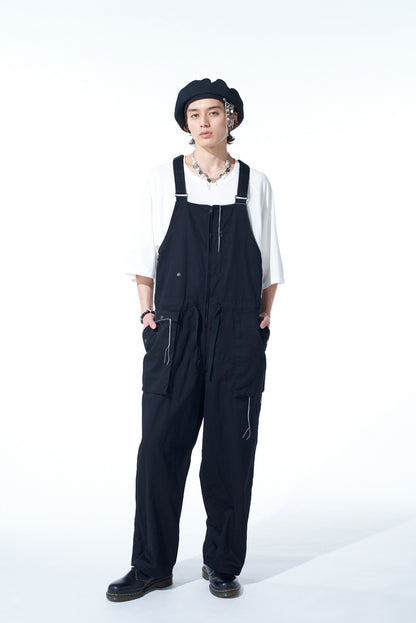 COTTON TWILL COLOR STITCHING OVERALL