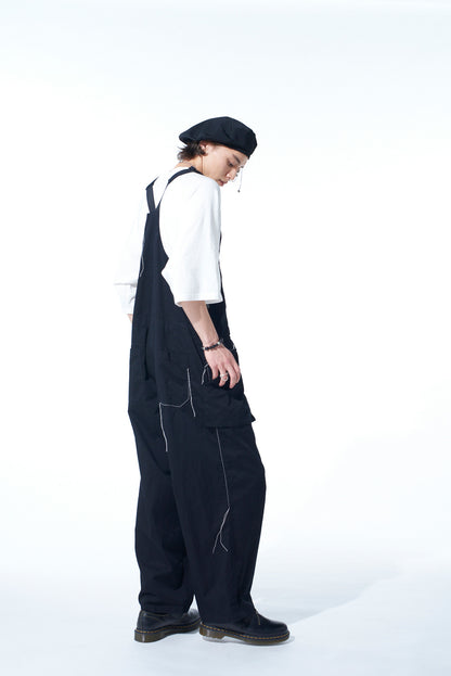COTTON TWILL COLOR STITCHING OVERALL