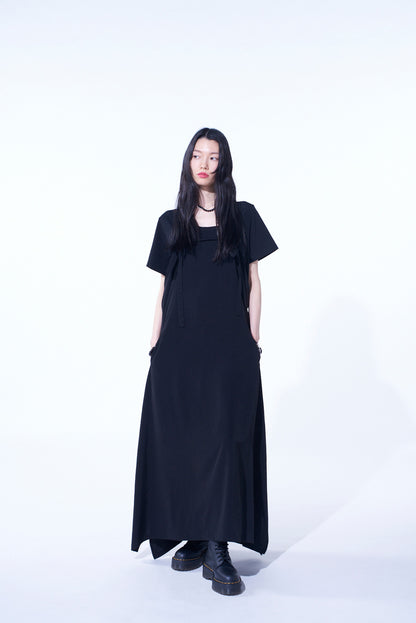 CREPE de CHINE SALOPETTE SKIRT