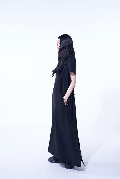 CREPE de CHINE SALOPETTE SKIRT