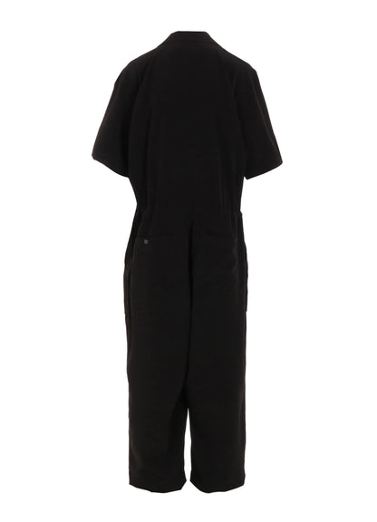 CREPE de CHINE SHORT SLEEVE MILITARY ALL-IN-ONE