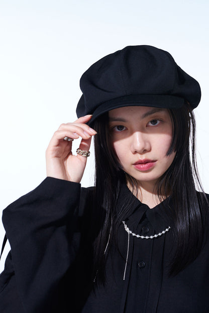 WASHER WOOL GABARDINE CASQUETTE