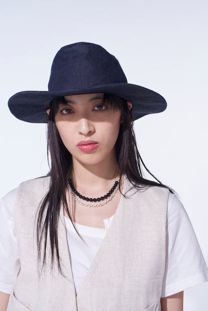 7oz DENIM LONG BRIM HAT