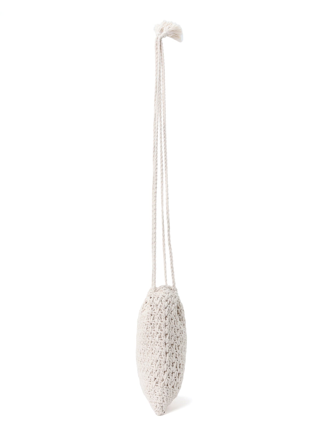 KNITTED DRAWSTRING MINI BAG