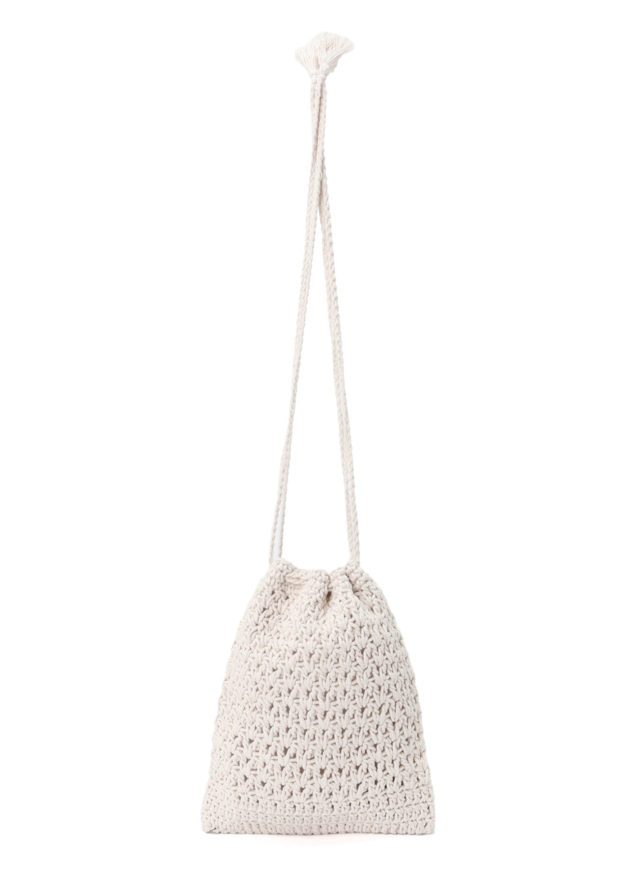 KNITTED DRAWSTRING MINI BAG