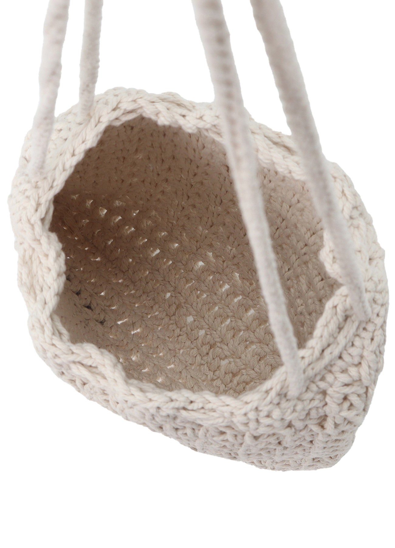 KNITTED DRAWSTRING MINI BAG