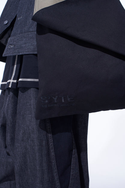 COTTON CANVAS DEFORMED DESIGN BAG