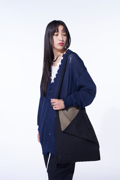 COTTON CANVAS DEFORMED DESIGN BAG