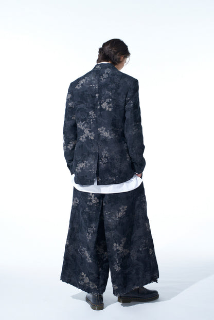 FADED FLORAL JACQUARD JACKET