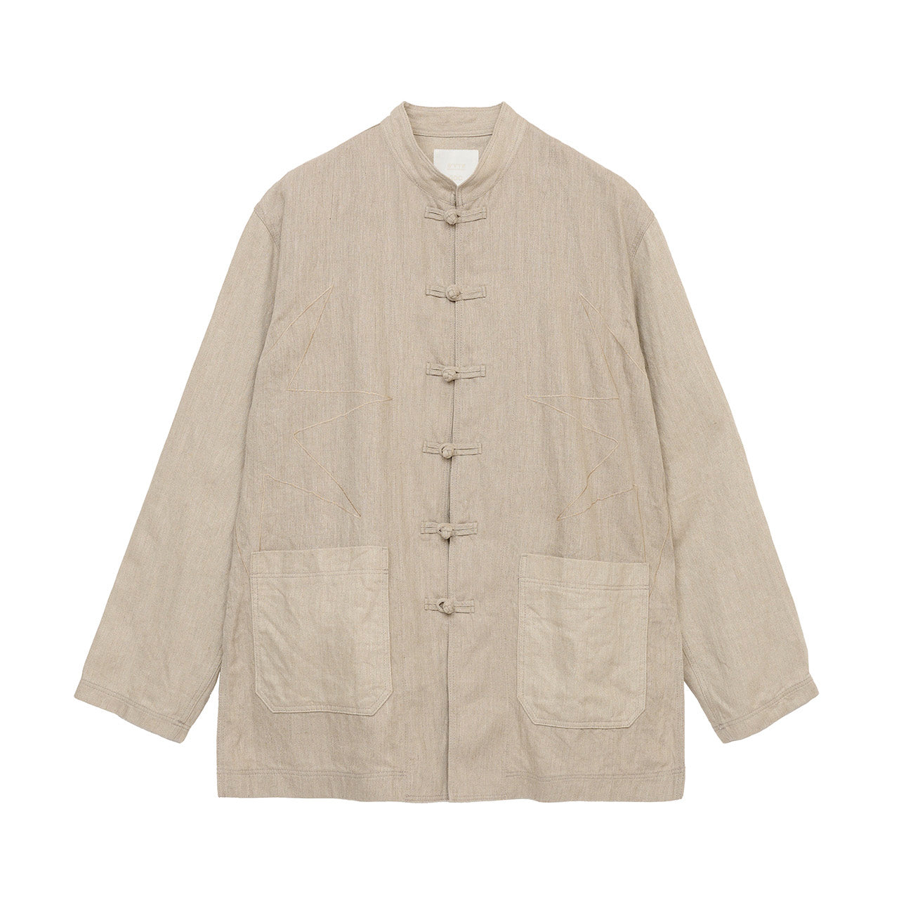 S’YTE × GDC Collaborate Collection- VINTAGE LINEN CHINO CLOTH OCTAGON STAR EMBROIDERY CHINA JACKET