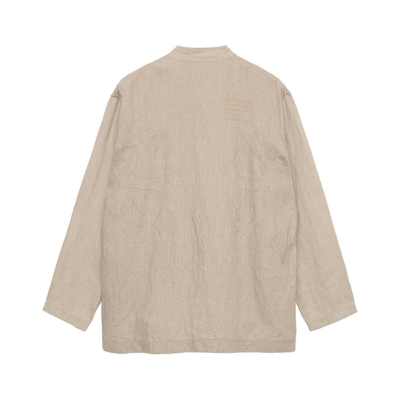 S’YTE × GDC Collaborate Collection- VINTAGE LINEN CHINO CLOTH OCTAGON STAR EMBROIDERY CHINA JACKET