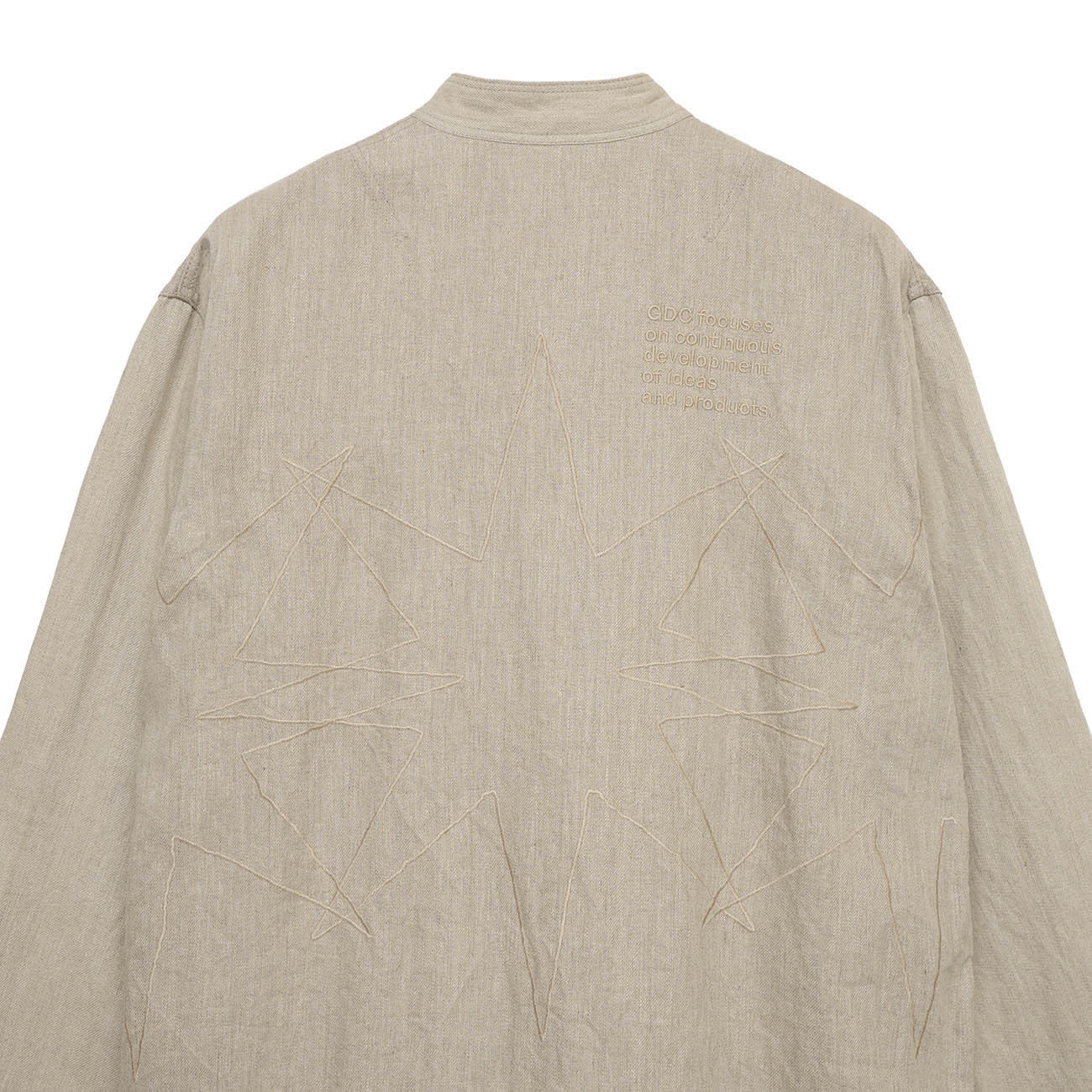 S’YTE × GDC Collaborate Collection- VINTAGE LINEN CHINO CLOTH OCTAGON STAR EMBROIDERY CHINA JACKET