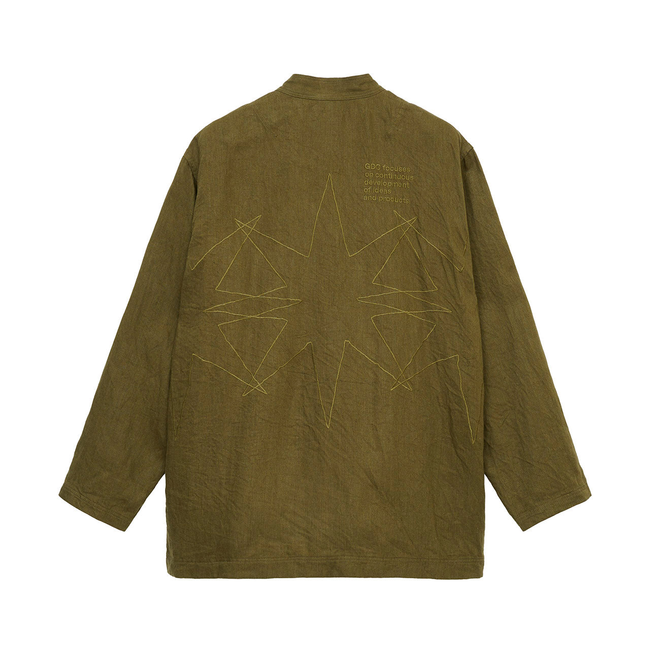 S’YTE × GDC Collaborate Collection- VINTAGE LINEN CHINO CLOTH OCTAGON STAR EMBROIDERY CHINA JACKET