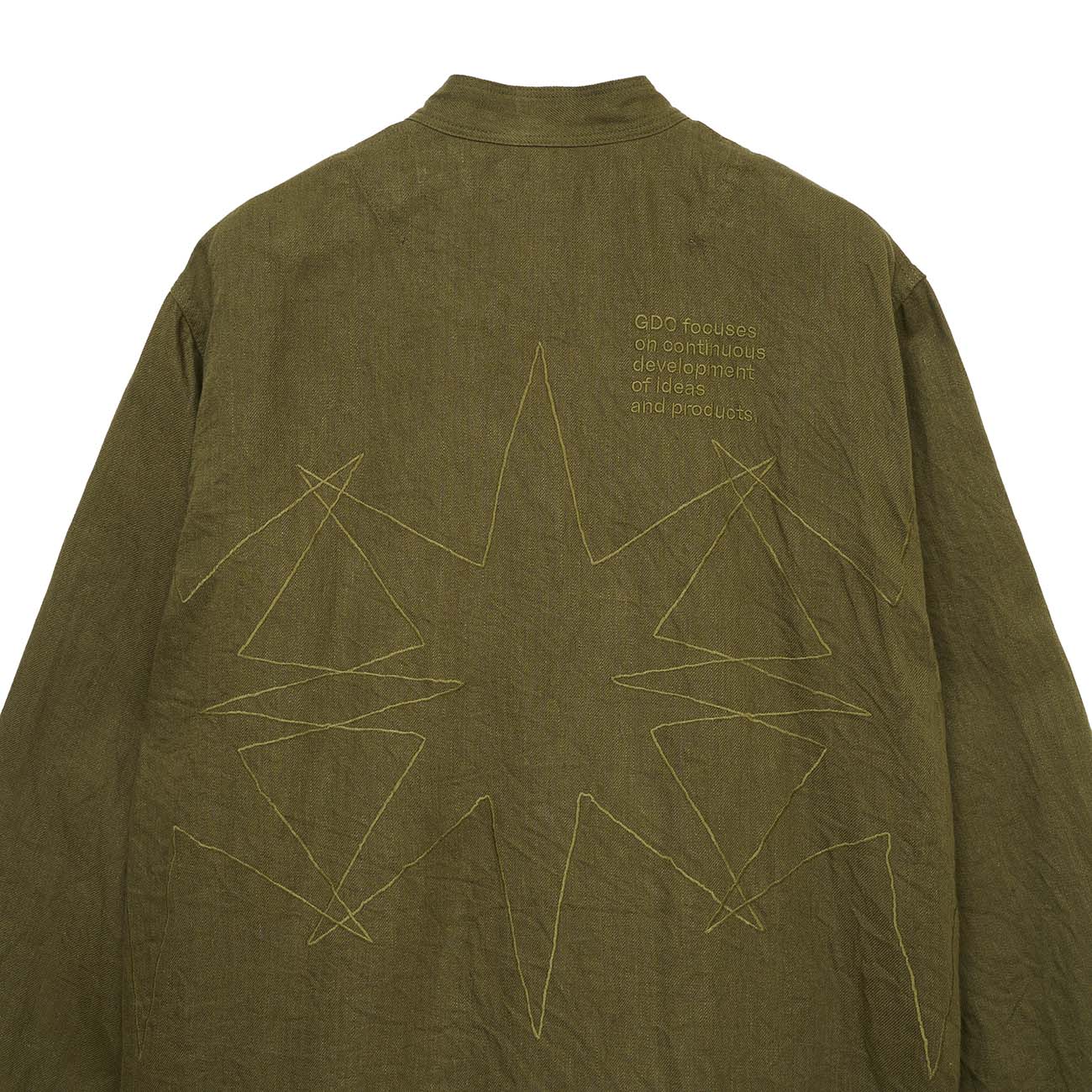 S’YTE × GDC Collaborate Collection- VINTAGE LINEN CHINO CLOTH OCTAGON STAR EMBROIDERY CHINA JACKET