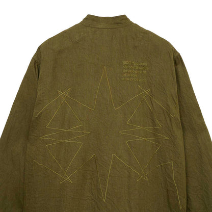 S’YTE × GDC Collaborate Collection- VINTAGE LINEN CHINO CLOTH OCTAGON STAR EMBROIDERY CHINA JACKET
