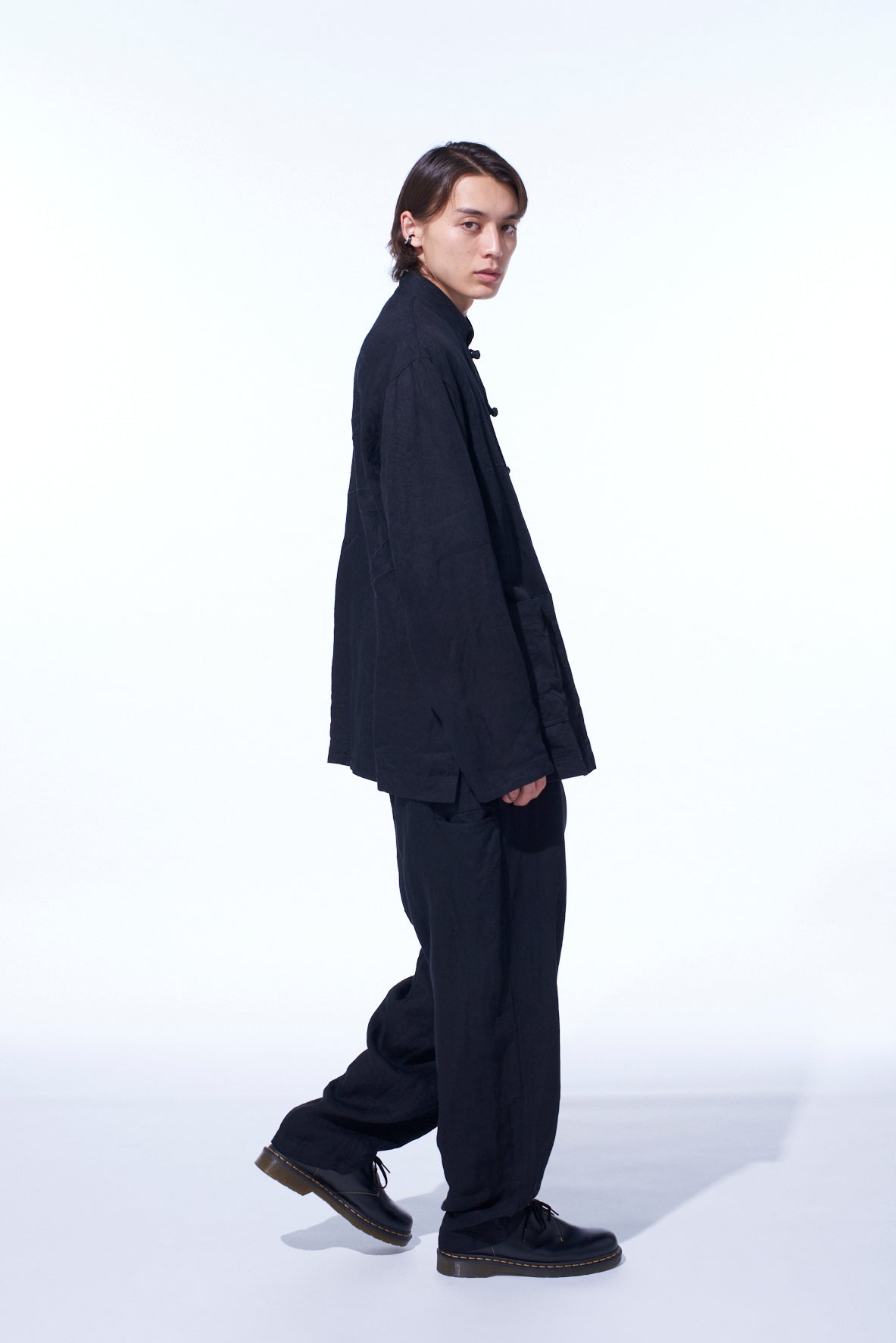 S’YTE × GDC Collaborate Collection- VINTAGE LINEN CHINO CLOTH OCTAGON STAR EMBROIDERY CHINA JACKET