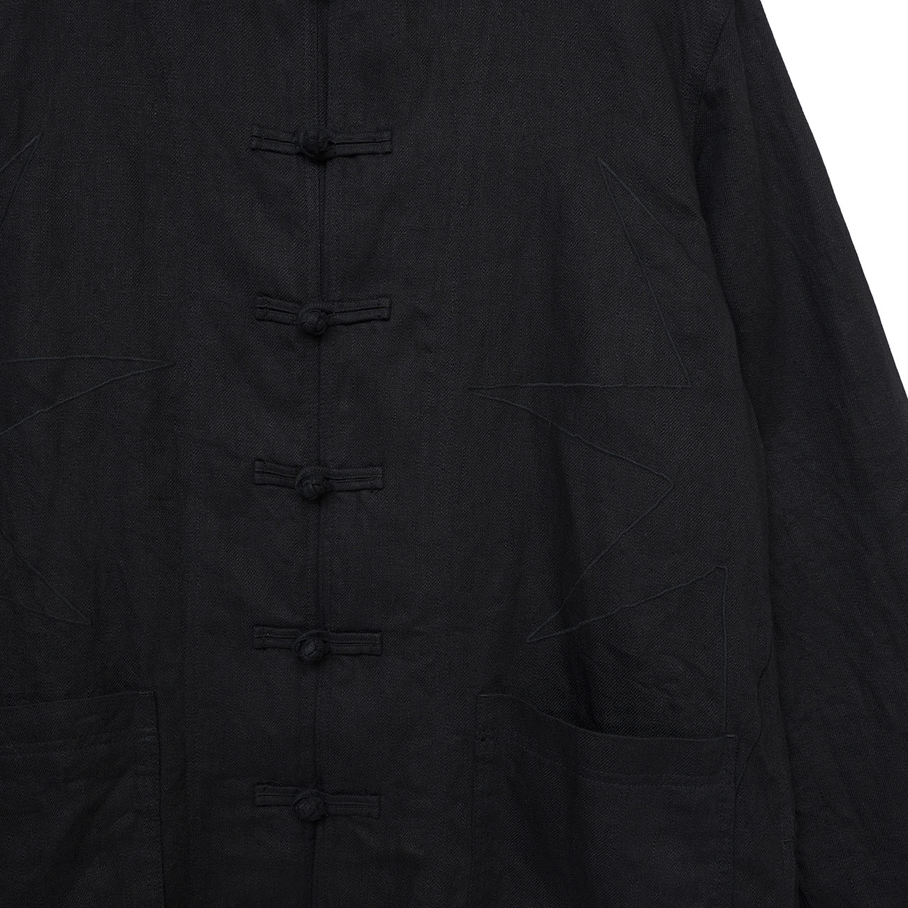 S’YTE × GDC Collaborate Collection- VINTAGE LINEN CHINO CLOTH OCTAGON STAR EMBROIDERY CHINA JACKET