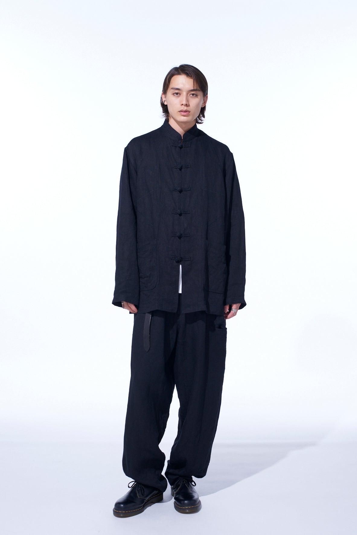 S’YTE × GDC Collaborate Collection- VINTAGE LINEN CHINO CLOTH OCTAGON STAR EMBROIDERY CHINA JACKET