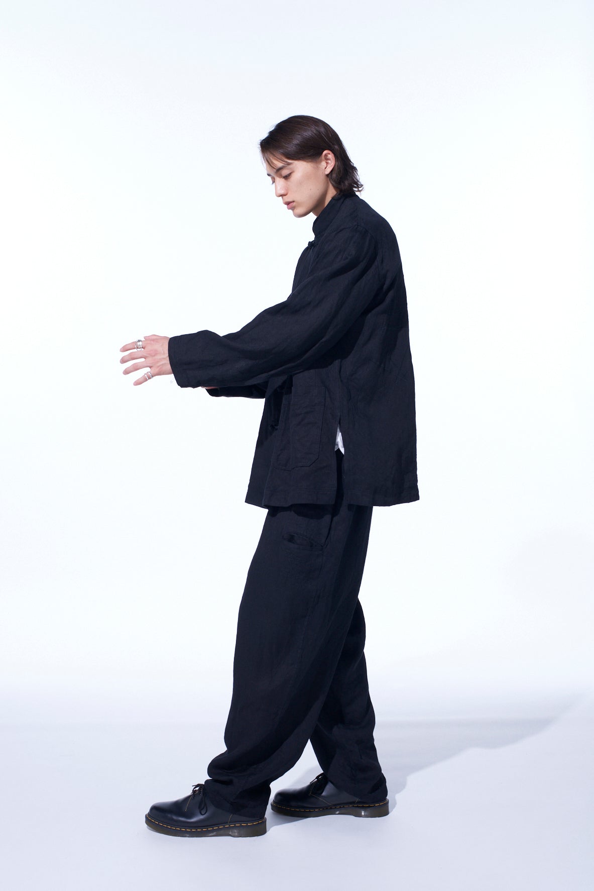 S’YTE × GDC Collaborate Collection- VINTAGE LINEN CHINO CLOTH OCTAGON STAR EMBROIDERY CHINA JACKET