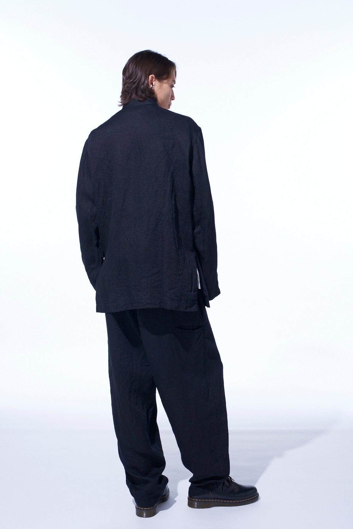 S’YTE × GDC Collaborate Collection- VINTAGE LINEN CHINO CLOTH OCTAGON STAR EMBROIDERY CHINA JACKET