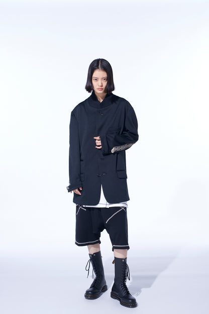 PE/SMOOTH JERSEY 3BS JACKET WITH TYROLEAN TAPES