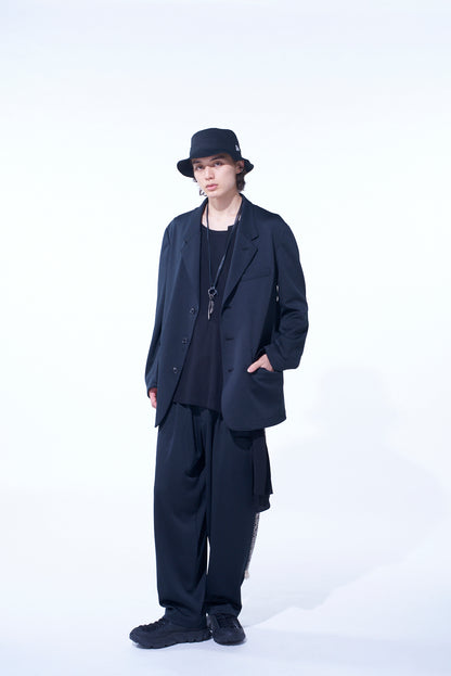 PE/SMOOTH JERSEY 3BS JACKET WITH TYROLEAN TAPES