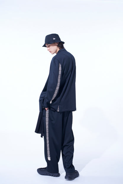 PE/SMOOTH JERSEY 3BS JACKET WITH TYROLEAN TAPES